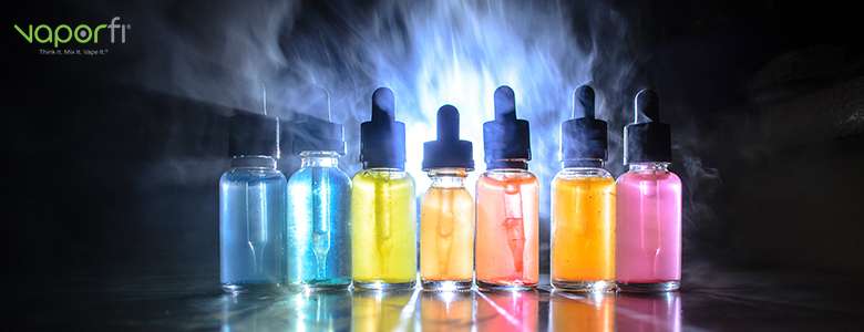 colorful variety of e liquids